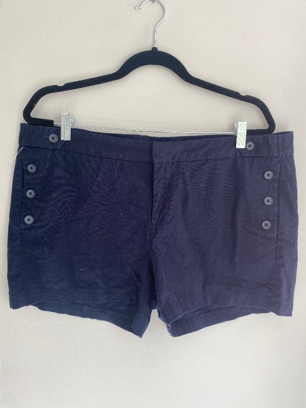 Merona Navy Sailor Button Shorts